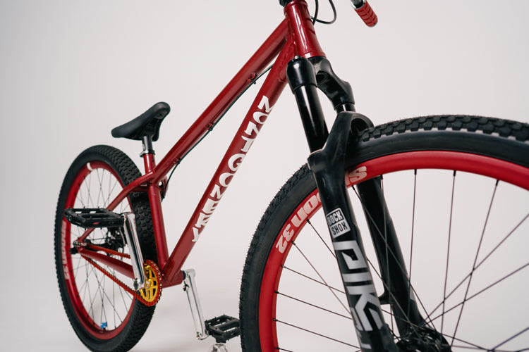 Red Mainline Dirt Jump Bicycle